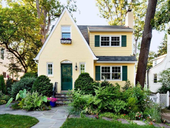 14 inviting front door colors for a yellow house