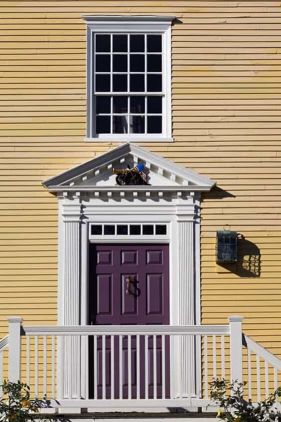 14 inviting front door colors for a yellow house