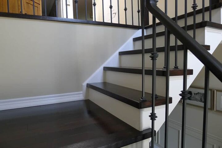 15 beautiful examples of wood stairs with white risers