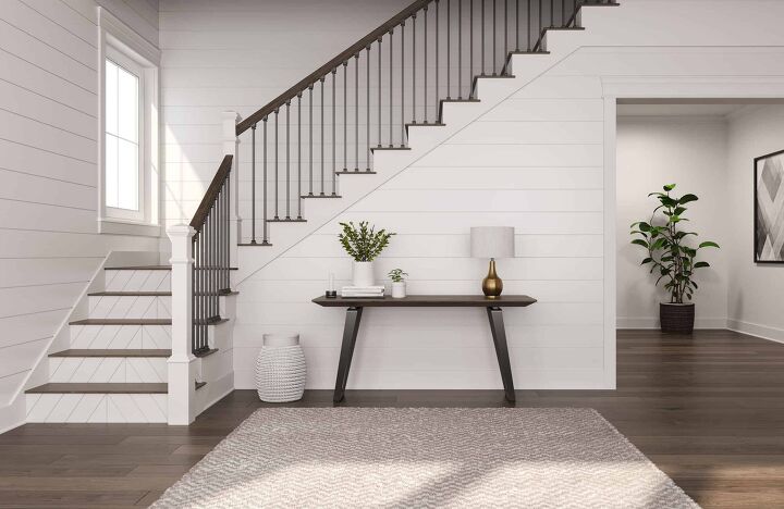 15 beautiful examples of wood stairs with white risers