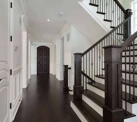 15 beautiful examples of wood stairs with white risers