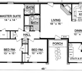 1,200 square foot home floor plan
