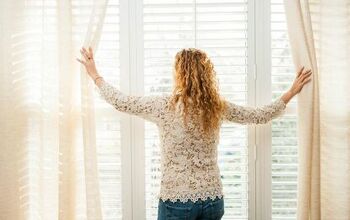 How To Hang Curtains Over Blinds That Stick Out