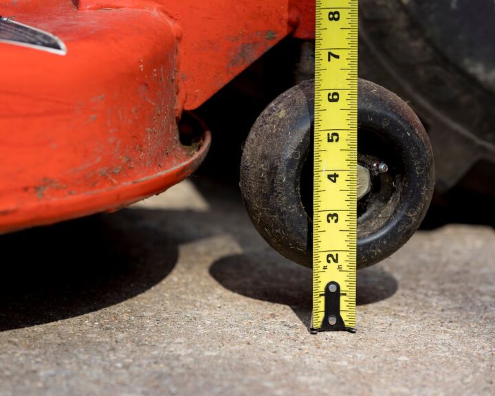 craftsman riding mower deck too low how to adjust it