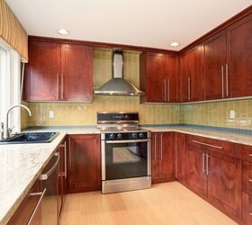 How To Repair Peeling Stain On Wood Stained Kitchen Cabinets ...