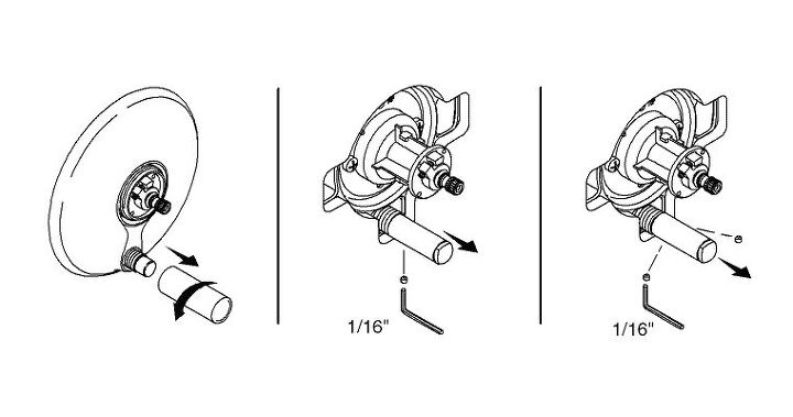 how to remove a kohler shower handle