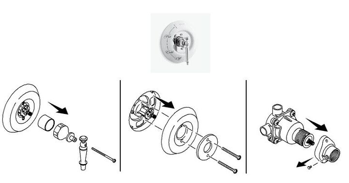 how to remove a kohler shower handle