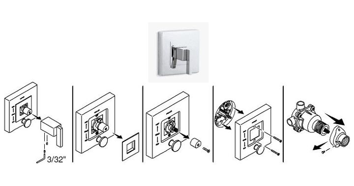 how to remove a kohler shower handle