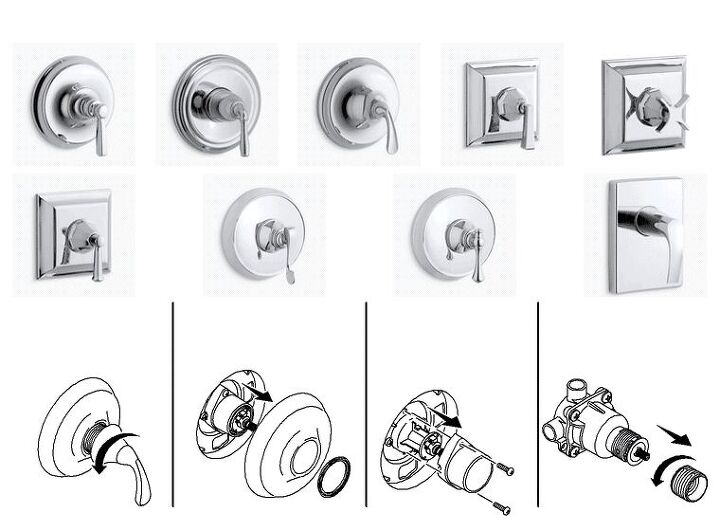 how to remove a kohler shower handle