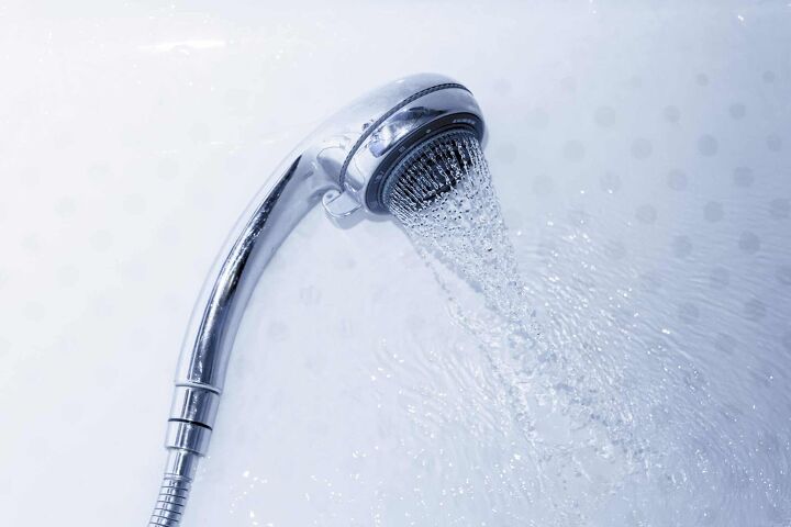 water coming out of the shower head when filling bathtub