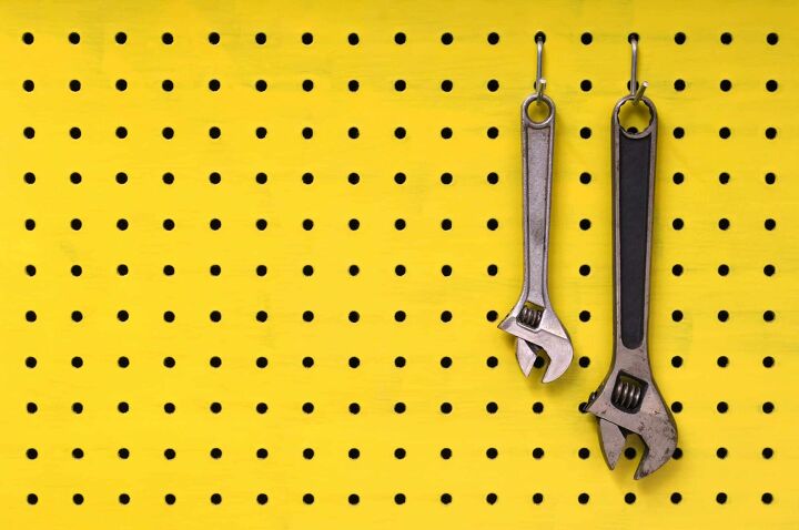 how to hang a pegboard without screws