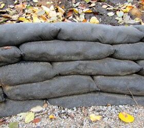 how to make retaining walls using concrete bags
