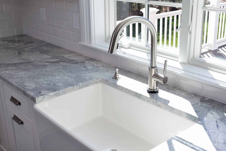 how to install a farmhouse sink in existing granite