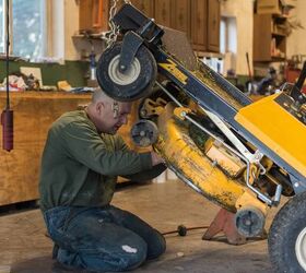 How To Lift Riding Mower To Change The Blades