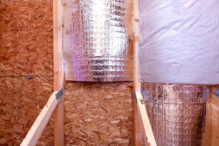 how to install radiant barrier insulation in a stud wall