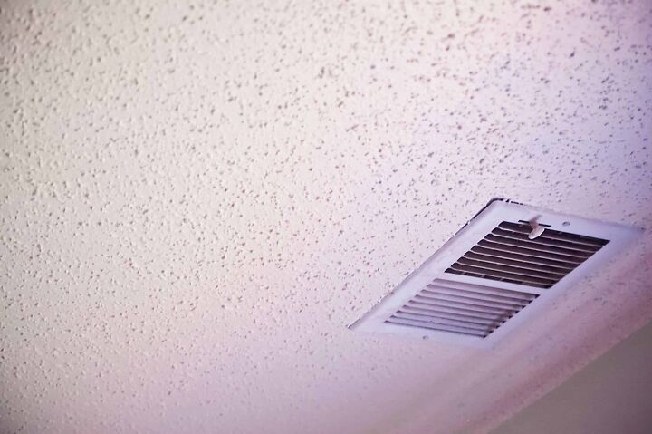 how to remove water stains from a popcorn ceiling