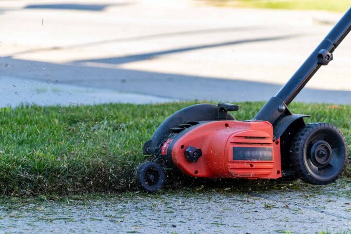 how to edge a flower bed with a power edger