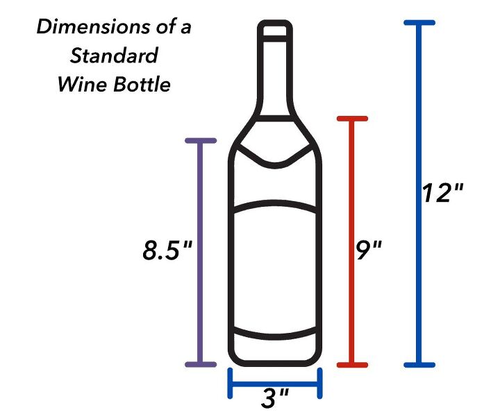 wine rack dimensions for the right height with photos