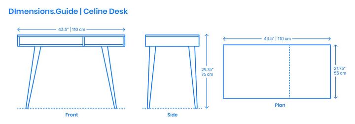 Standard Desk Dimensions & Layout Guidelines (with Photos ...