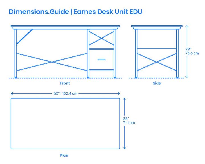 Standard Desk Dimensions & Layout Guidelines (with Photos ...