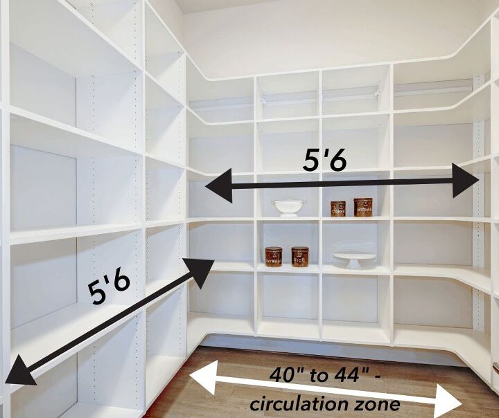 walk in pantry dimensions layout guide with photos