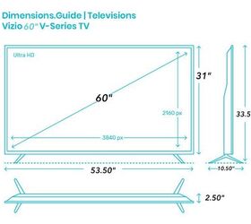 Standard 60-Inch TV Dimensions (With Photos) | Upgradedhome.com