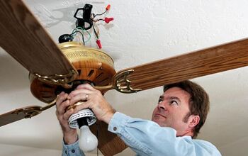 How To Remove A Ceiling Fan (And Replace It With A Light Fixture)