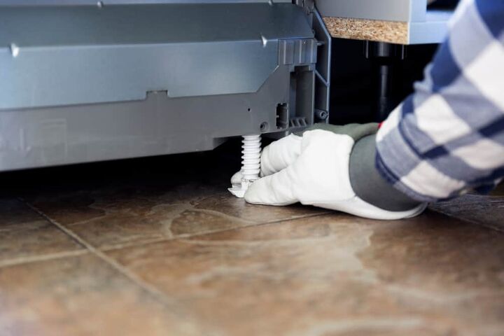 how to remove a dishwasher with a raised floor the best way