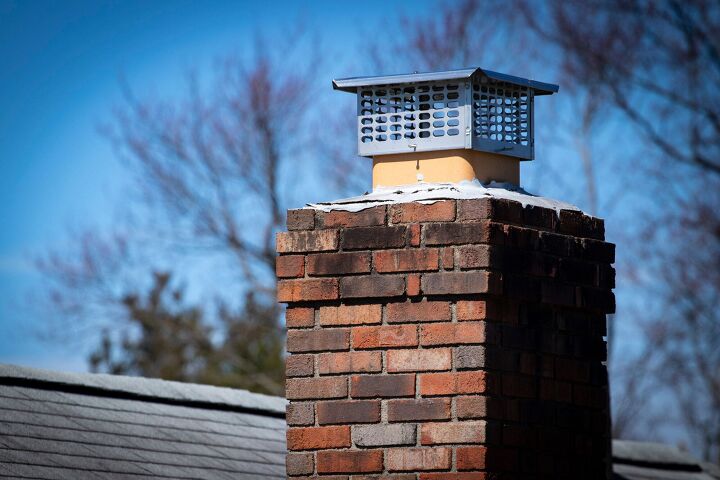 Chimney cap. Notice the metal grate to keep birds and other pests out.