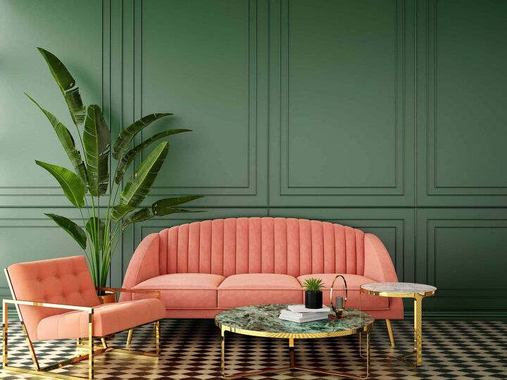 colors that go well with green for interior design