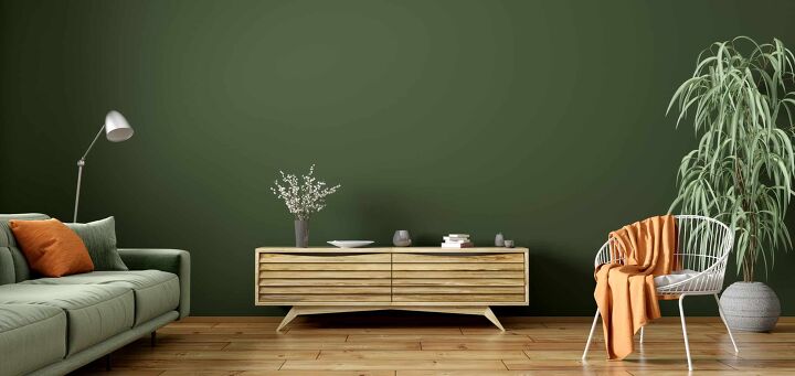 colors that go well with green for interior design