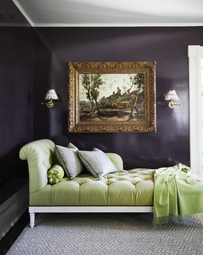 colors that go well with green for interior design