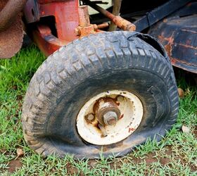 Removing lawn tractor tire best sale from rim