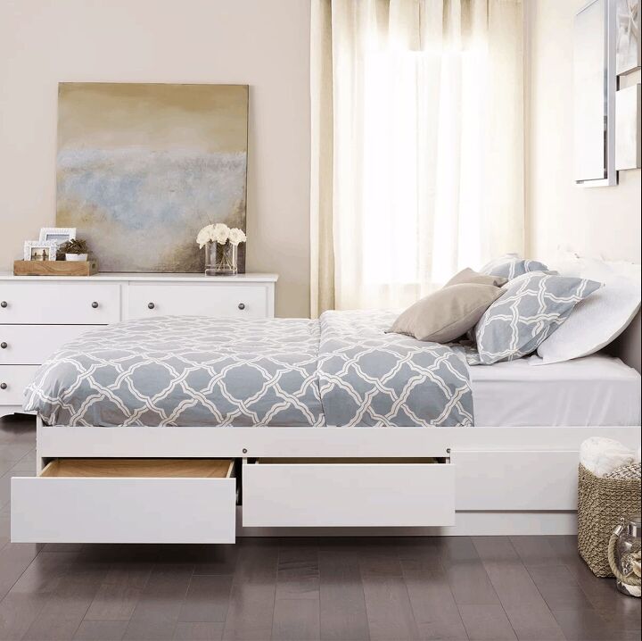 26 queen beds with storage drawers underneath with photos