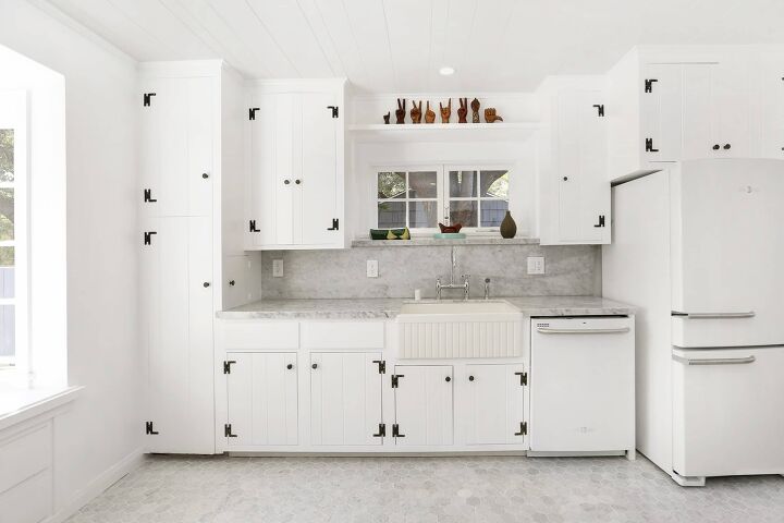 70 kitchens with white appliances with photos