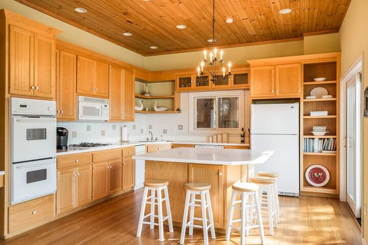 70 kitchens with white appliances with photos