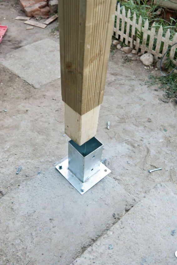 how to secure porch posts to concrete do this