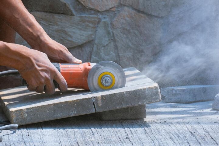 how to cut pavers with an angle grinder quickly easily