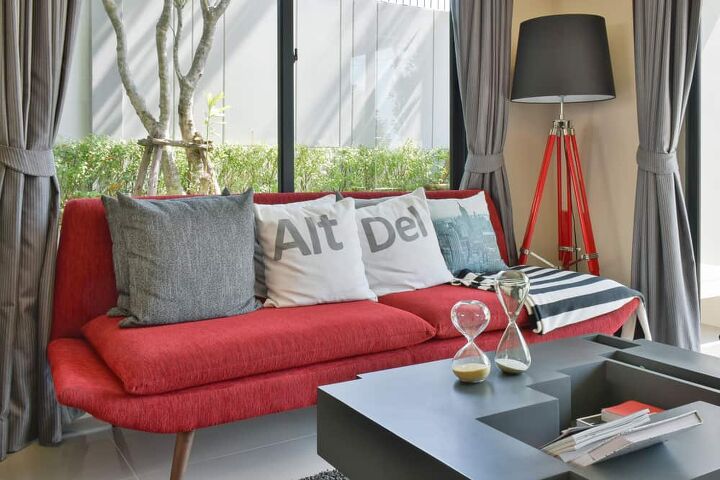 what color curtains go with red couches find out now