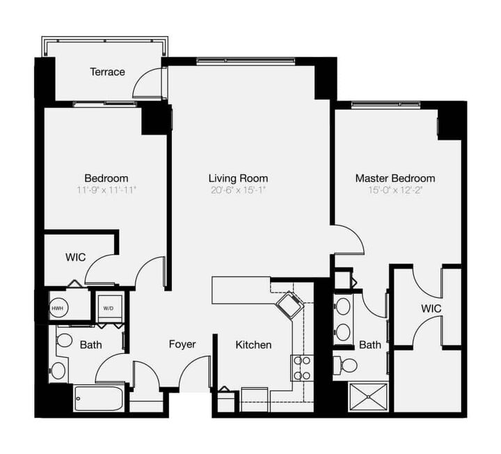 Normal Condo Layout Standard Condo Floor Plans (with Drawings) | Upgradedhome.com