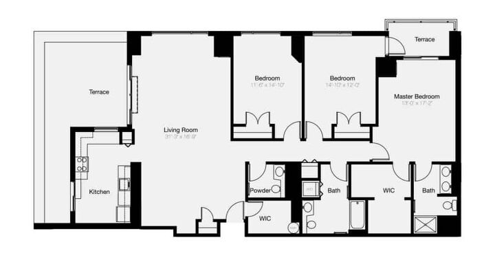 Normal Condo Layout Standard Condo Floor Plans (with Drawings) | Upgradedhome.com