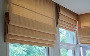How To Make Roman Shades For French Doors (Quickly & Easily!)