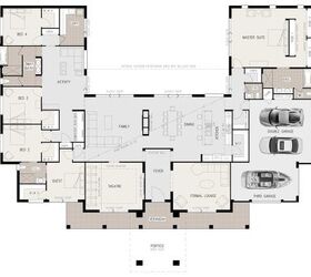 U Shaped House Plans With Drawings
