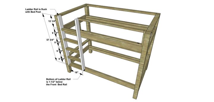 Bunk Bed Ladder Plans (With Drawings) | Upgradedhome.Com