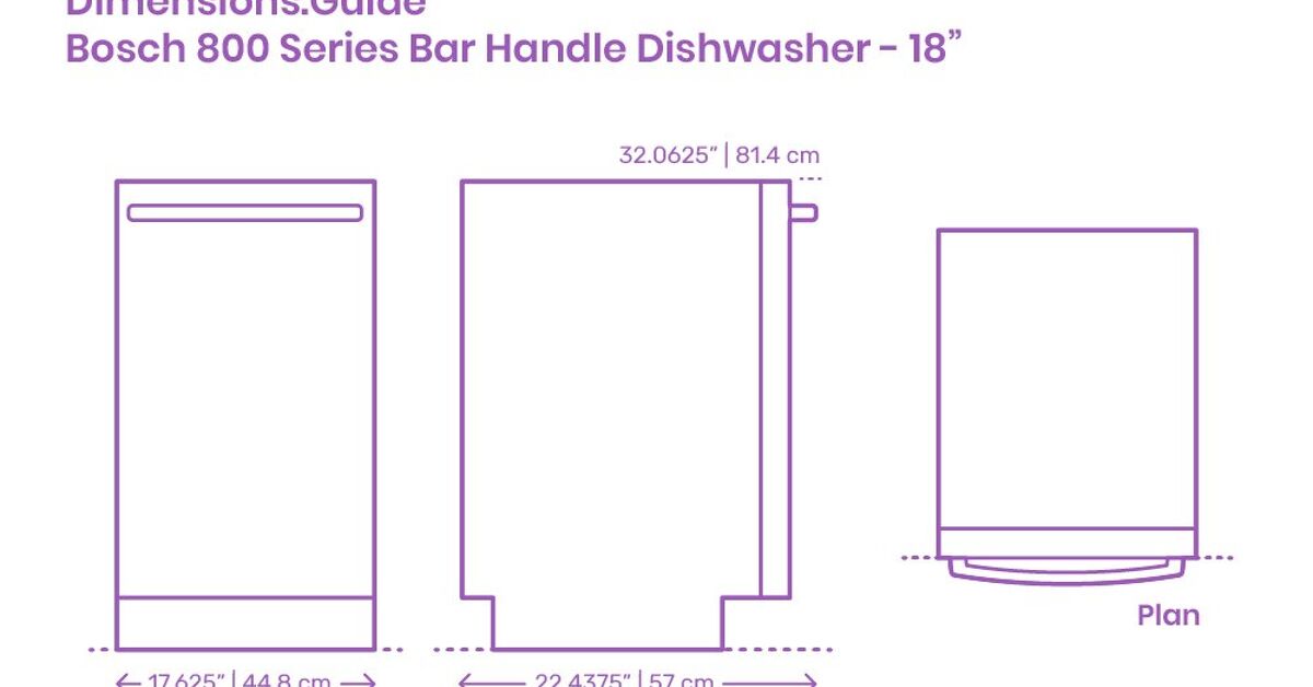 Bosch Dishwasher Dimensions (with Drawings)