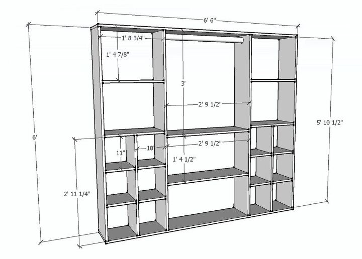 Standard Bedroom Closet Dimensions (with Drawings) | Upgradedhome.com