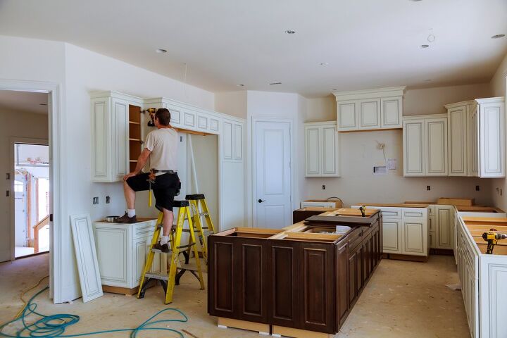 how is a kitchen island attached to the floor find out now