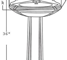 Pedestal Sink Dimensions (with Drawings)