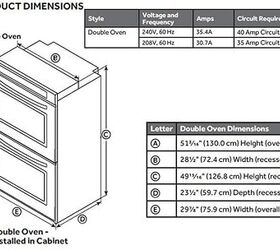 Standard Wall Oven Dimensions (With Drawings) | Upgradedhome.Com