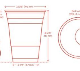 Beer Pong Cups Dimensions & Drawings